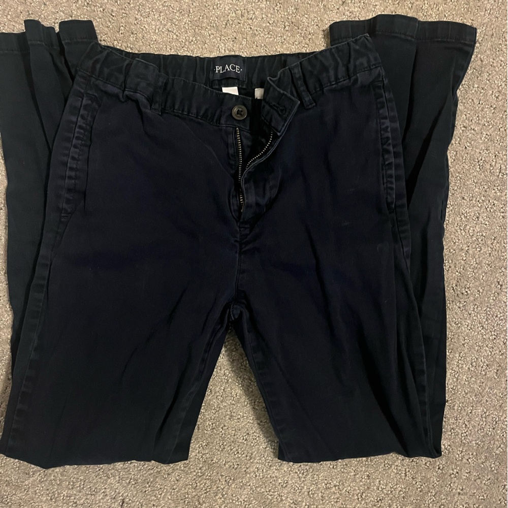 The Children's Place Boys Navy Classic Khakis Size 14